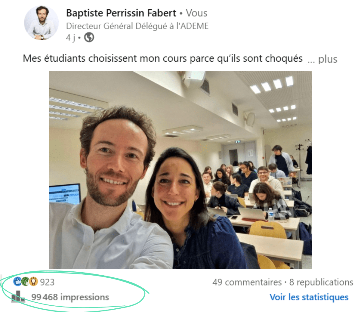 Visibilité LinkedIn